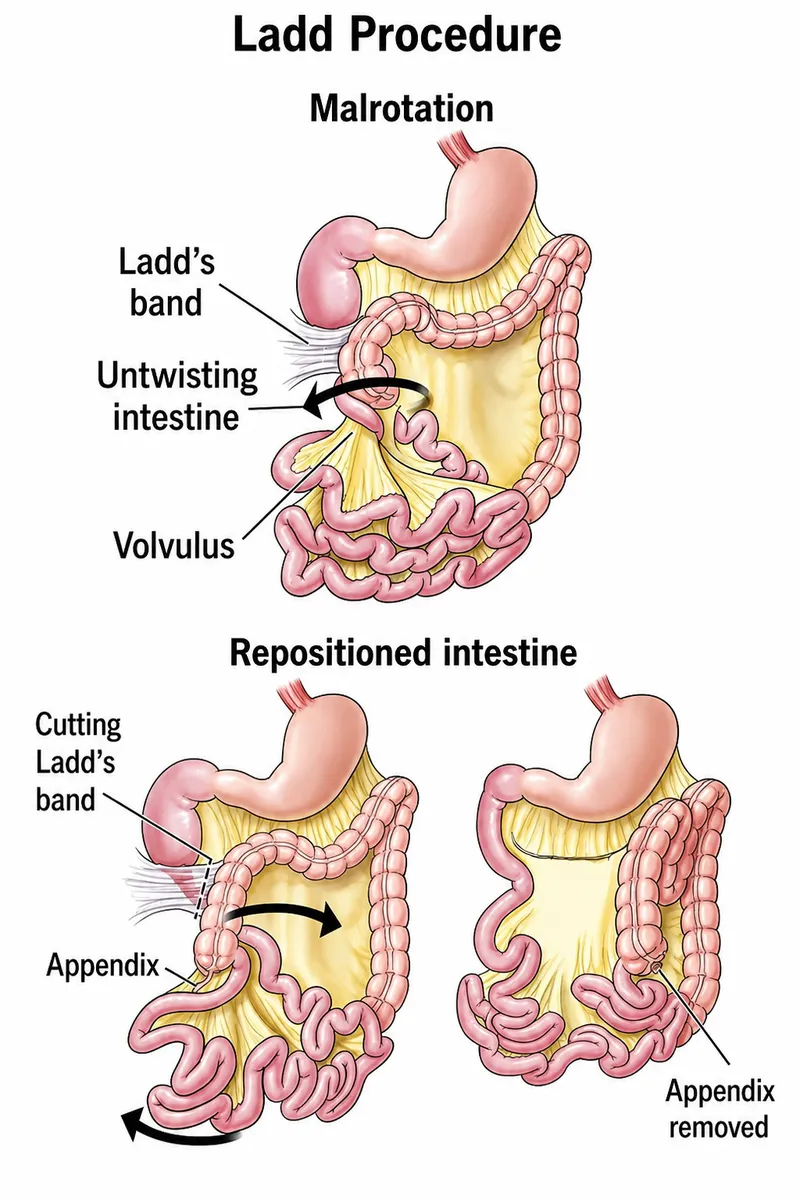 Ladd Procedure for Malrotation and Volvulus