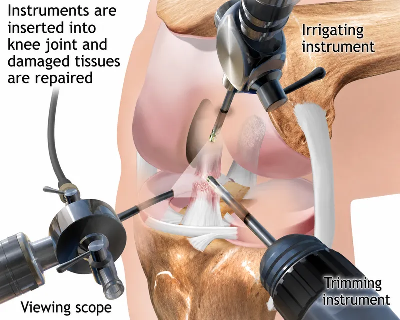 Knee Arthroscopy: Instruments and Procedure