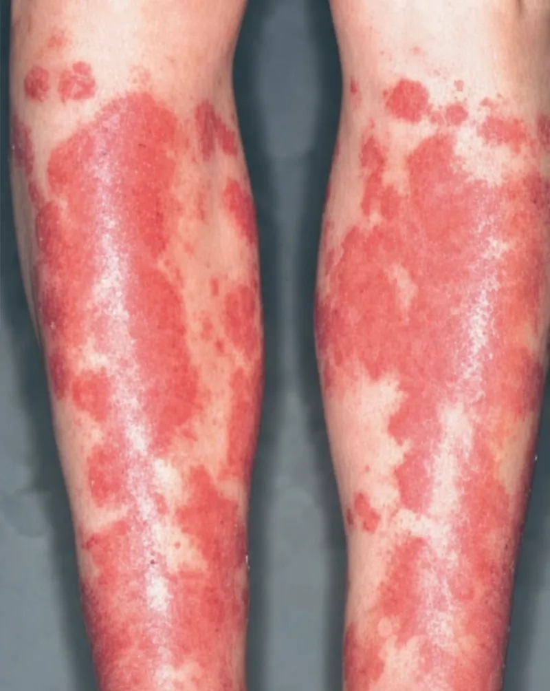 Pellagra-like rash in Hartnup disease
