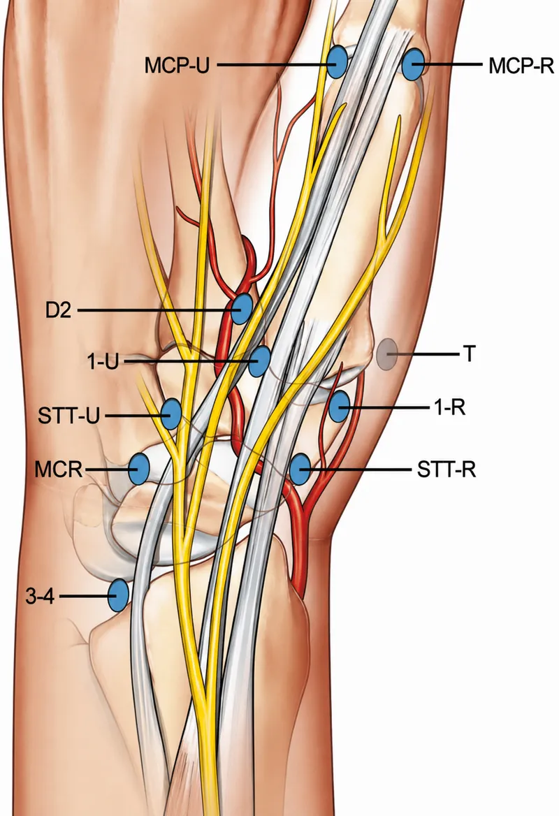 Wrist arthroscopy portals and neurovascular anatomy