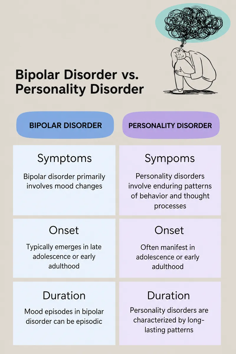 Bipolar vs. Personality Disorder Comparison