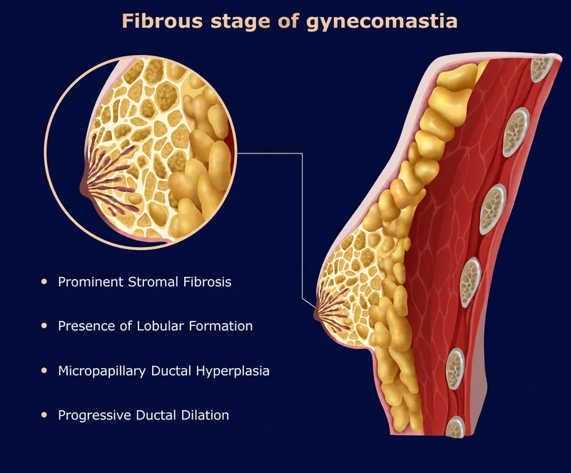 Fibrous stage of gynecomastia