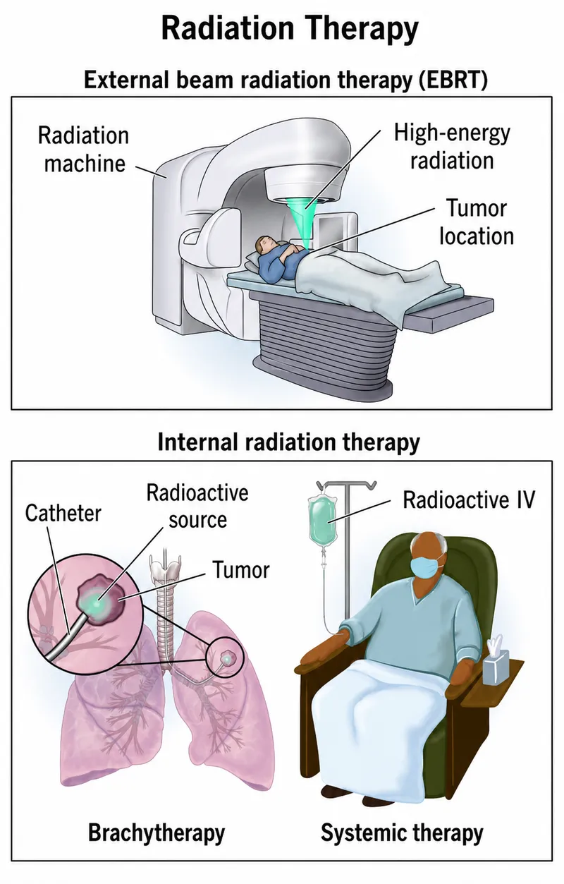 External Beam Radiation Therapy (EBRT) Diagram