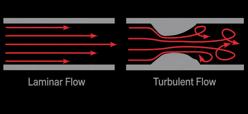Laminar vs. Turbulent Blood Flow