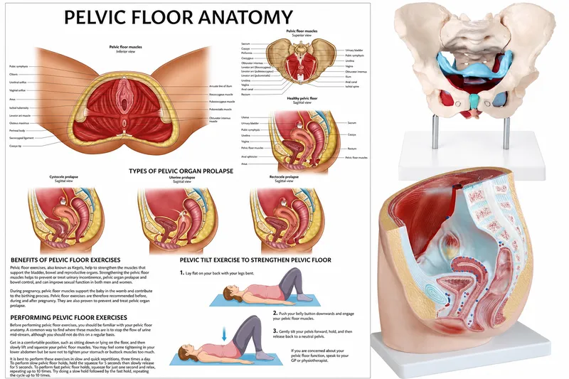 Female Pelvic Floor Anatomy, Prolapse, and Exercises
