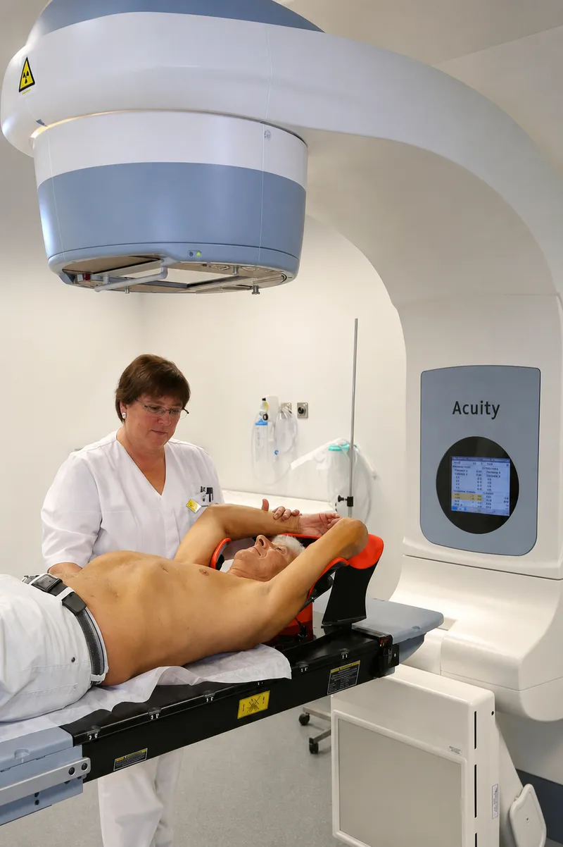Patient positioning for radiotherapy treatment