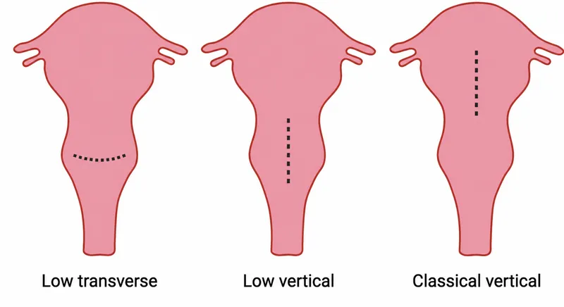 Uterine Incisions: Low Transverse, Low Vertical, Classical