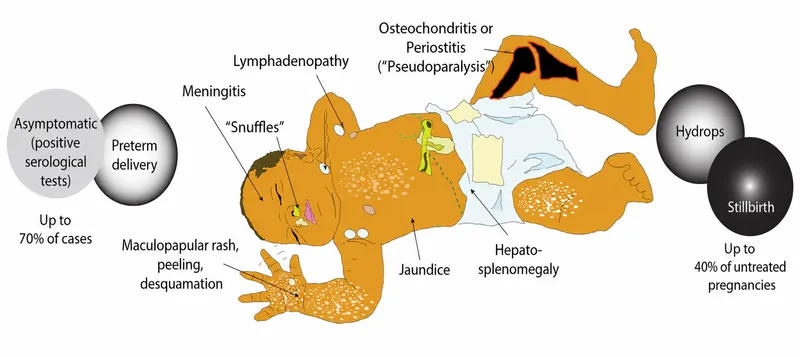 Congenital Syphilis Symptoms Diagram