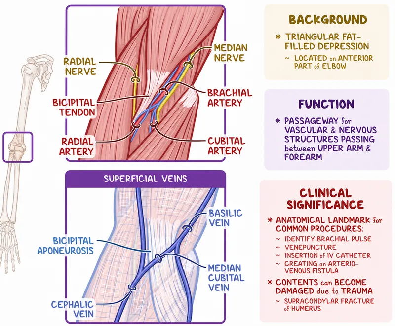 Cubital Fossa Anatomy and Clinical Significance