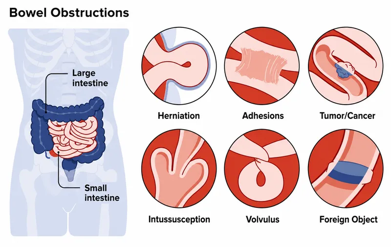 Causes of Bowel Obstructions Diagram