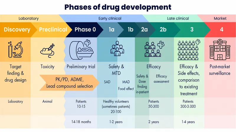 Drug Development Phases 0-4 Overview