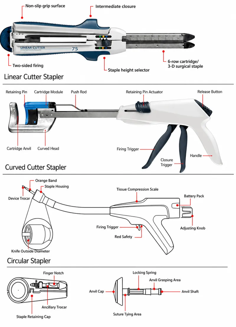 Types of Surgical Staplers