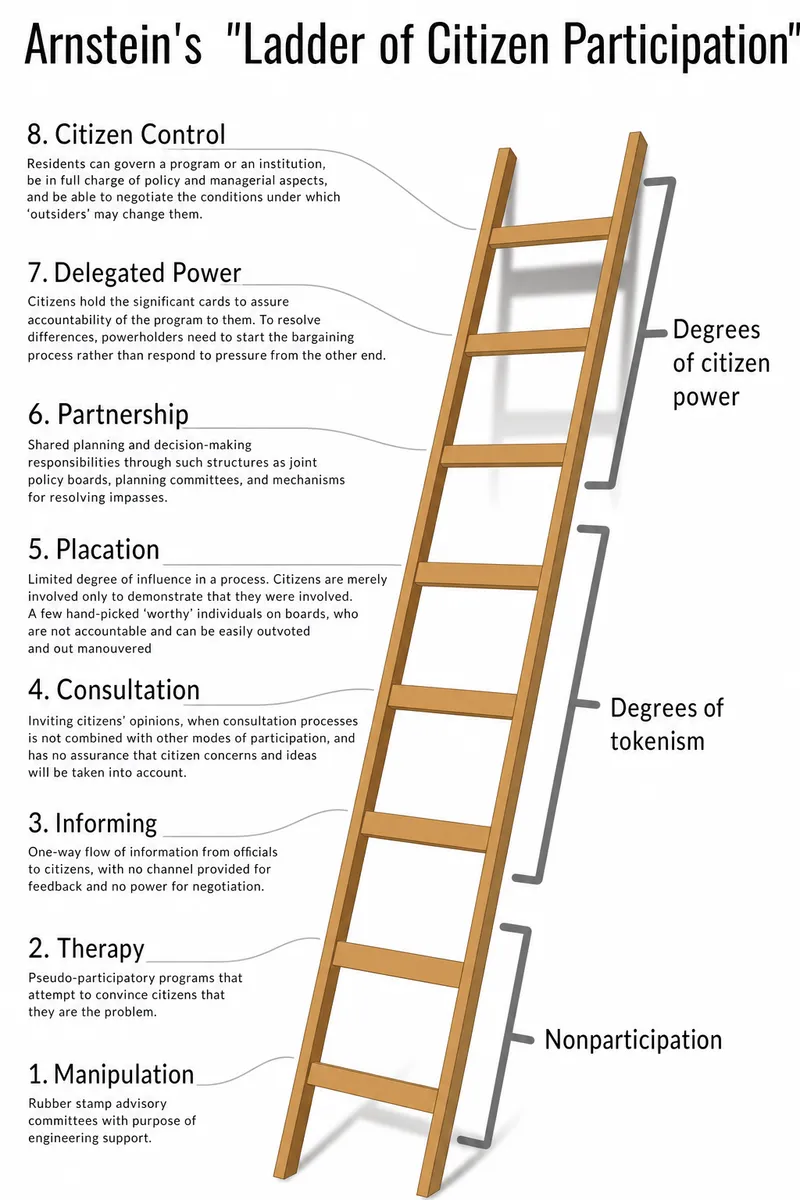 Arnstein's Ladder of Citizen Participation