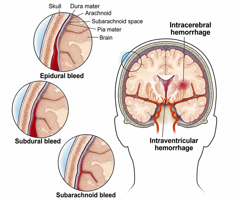 Types of intracranial hemorrhage