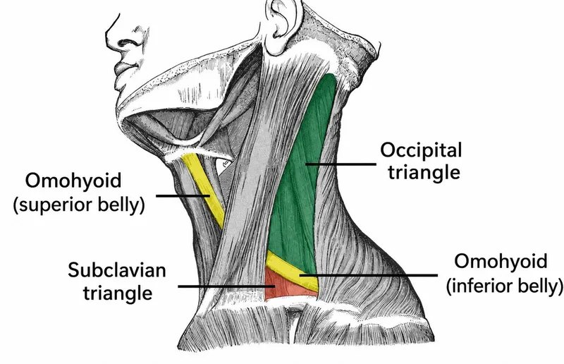 Posterior triangle of the neck subdivisions