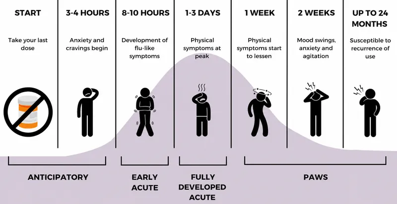 Opioid Withdrawal Timeline