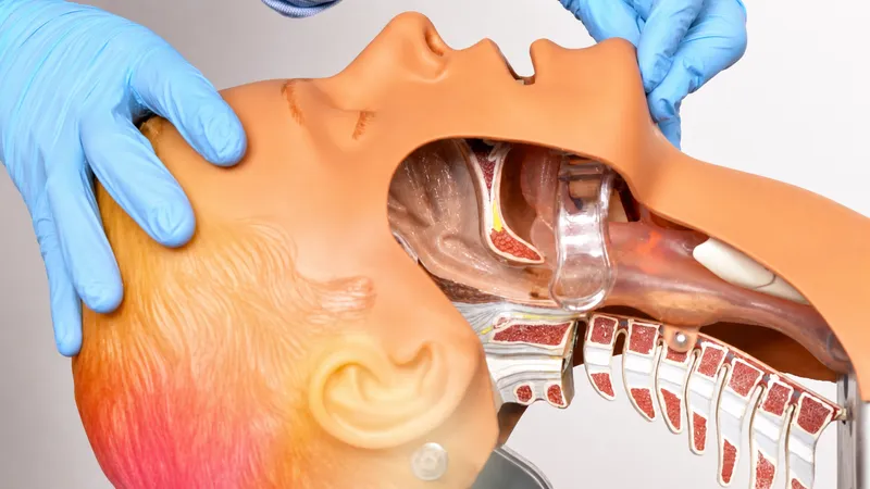 Airway maneuvers on manikin