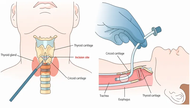 cricothyroidotomy technique steps