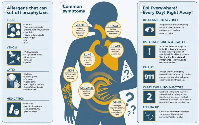 Anaphylaxis: Allergens, Symptoms, and Treatment