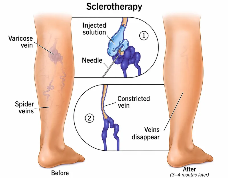 Sclerotherapy: Before and After