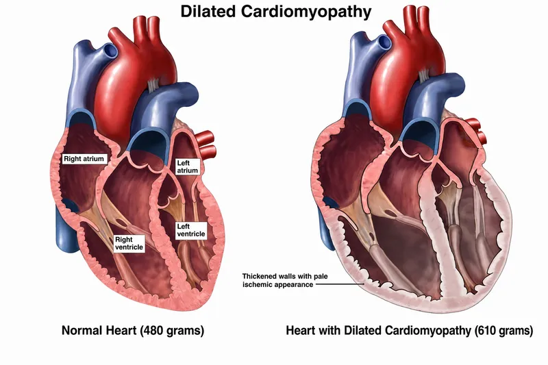 Normal vs Dilated Cardiomyopathy