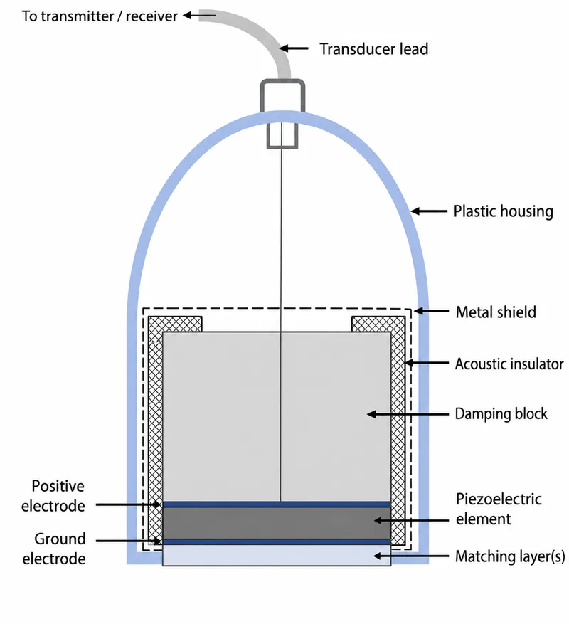 Ultrasound Transducer Components Diagram