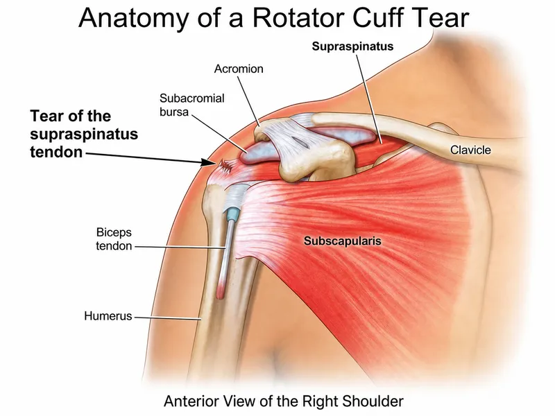 Anatomy of a Rotator Cuff Tear with Supraspinatus Tear