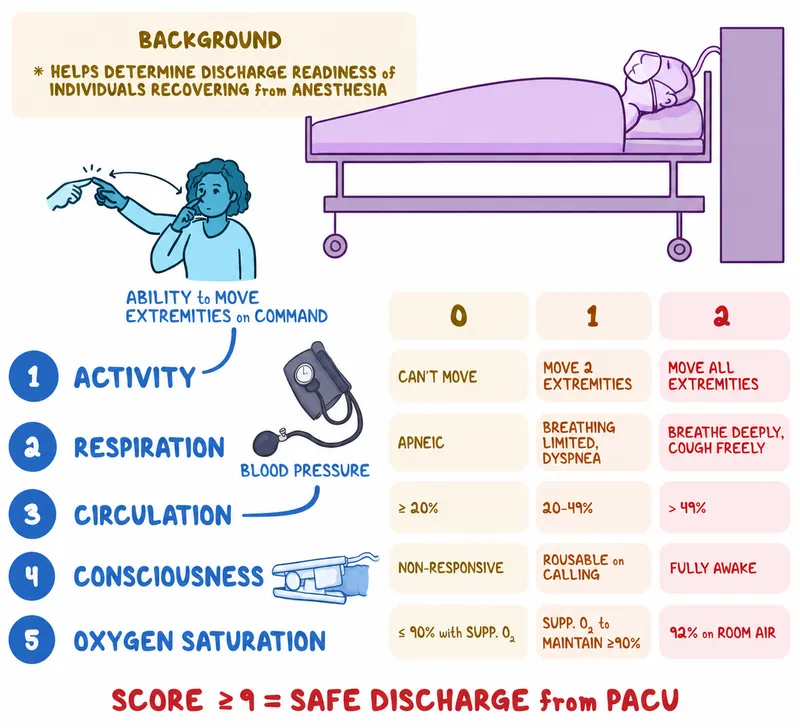 Aldrete Score for PACU Discharge Readiness