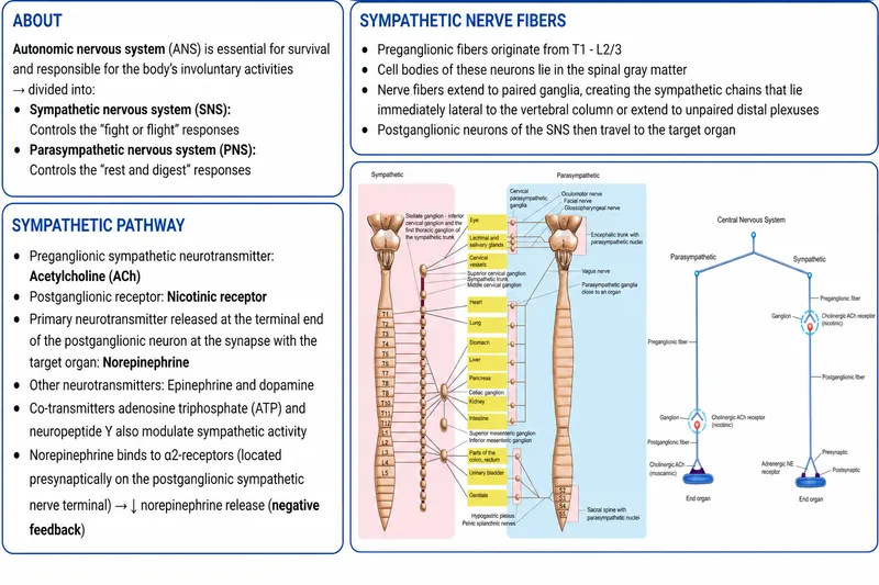 Sympathetic Nervous System: Anatomy & Neurotransmitters