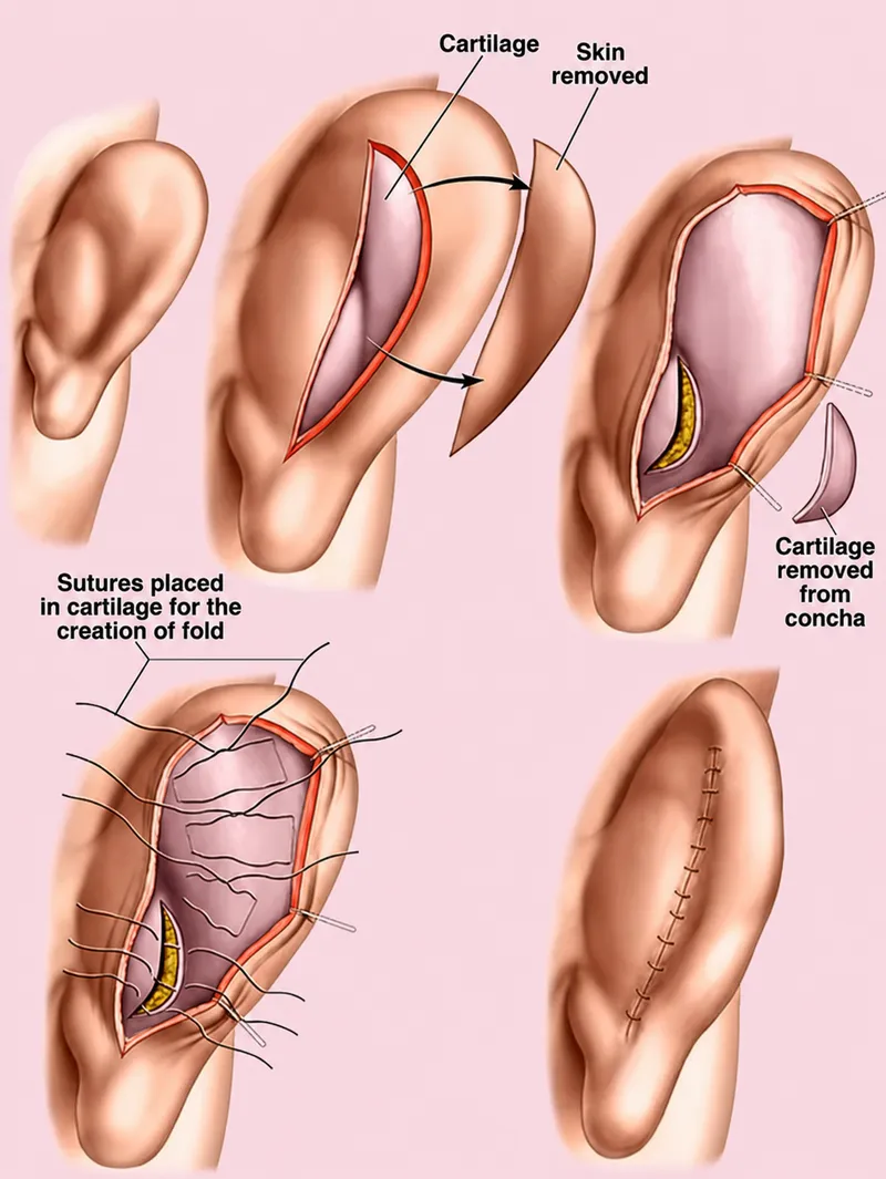 Otoplasty Surgical Steps