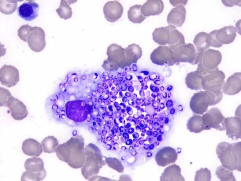 Histoplasma capsulatum yeast forms within a macrophage