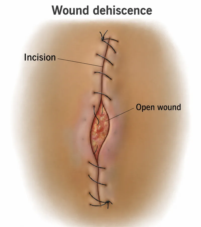 Wound Dehiscence Diagram
