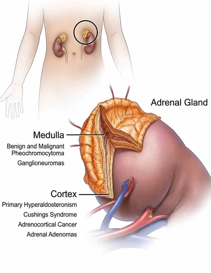 Adrenal Gland Anatomy and Associated Disorders