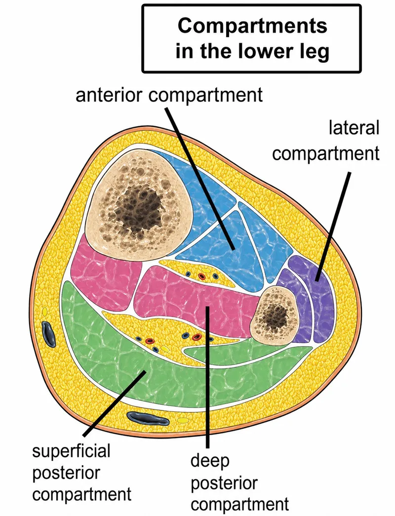 Lower Leg Compartments Cross-Section
