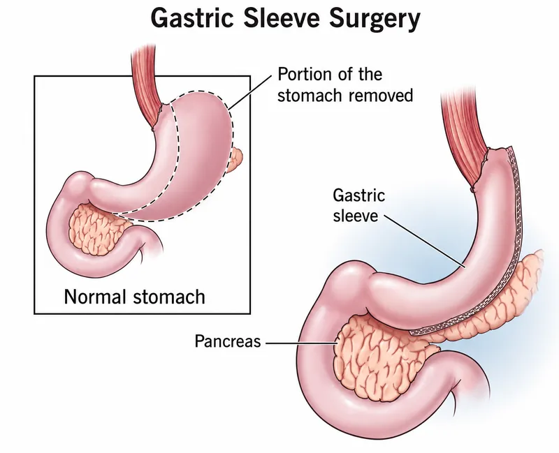Gastric Sleeve Surgery Diagram