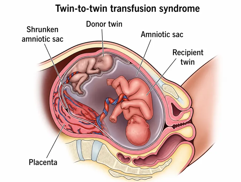 Twin-to-Twin Transfusion Syndrome Diagram