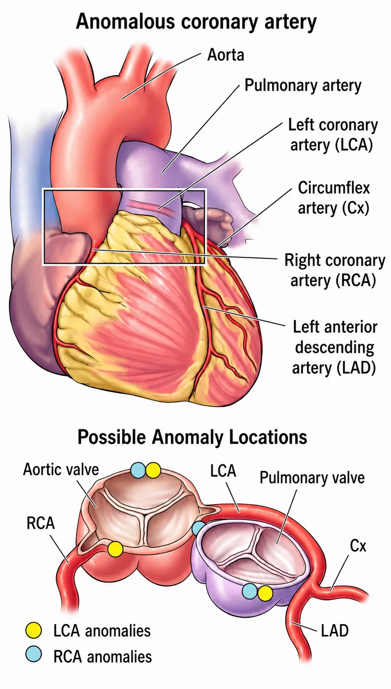 Anomalous coronary artery origins