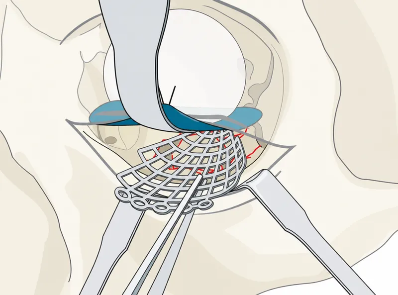 Orbital blowout fracture repair with implant