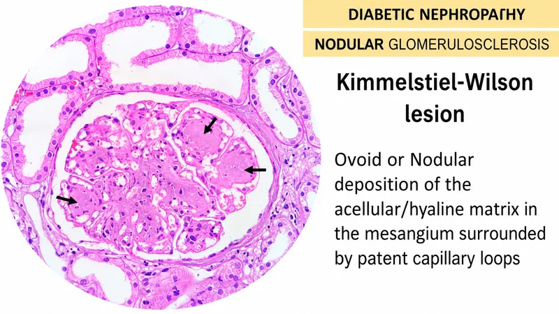 Kimmelstiel-Wilson Lesions in Diabetic Nephropathy