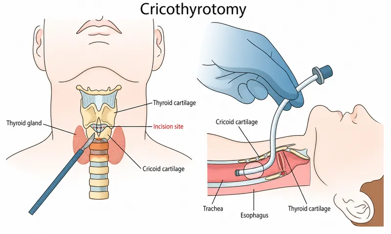 Cricothyrotomy procedure and anatomy