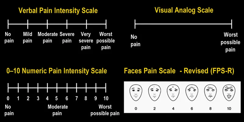 Various Pain Assessment Scales