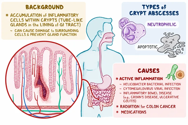 Crypt Abscesses in GI Tract