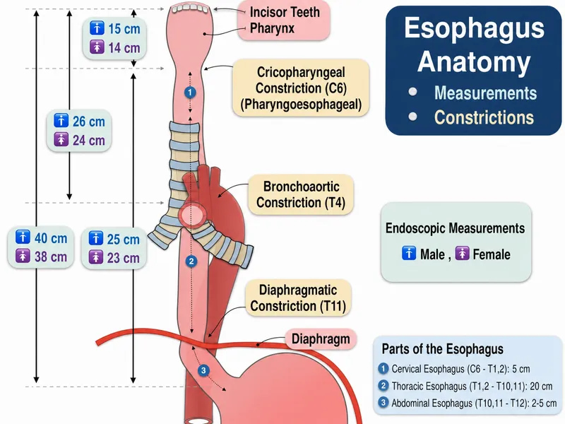 Esophagus Constrictions and Measurements