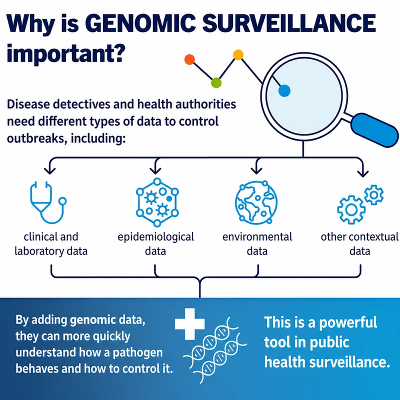 Global health surveillance network showing disease monitoring systems