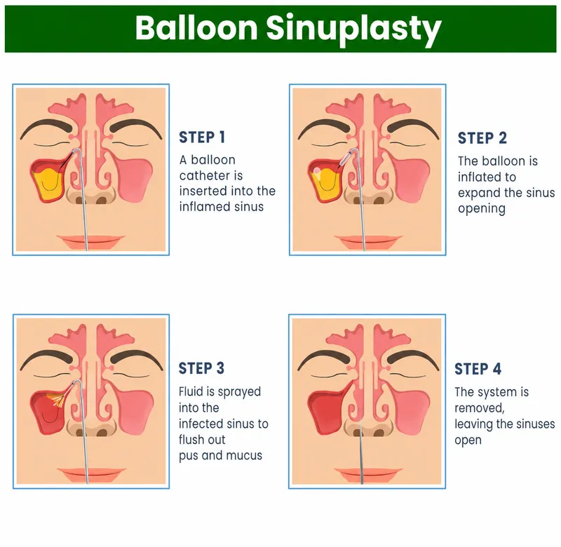Balloon Sinuplasty Procedure Steps