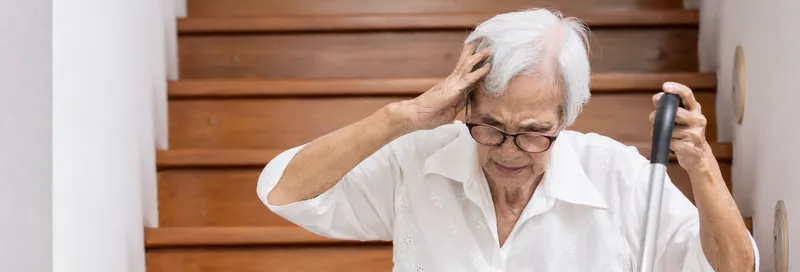 Elderly patient experiencing dizziness