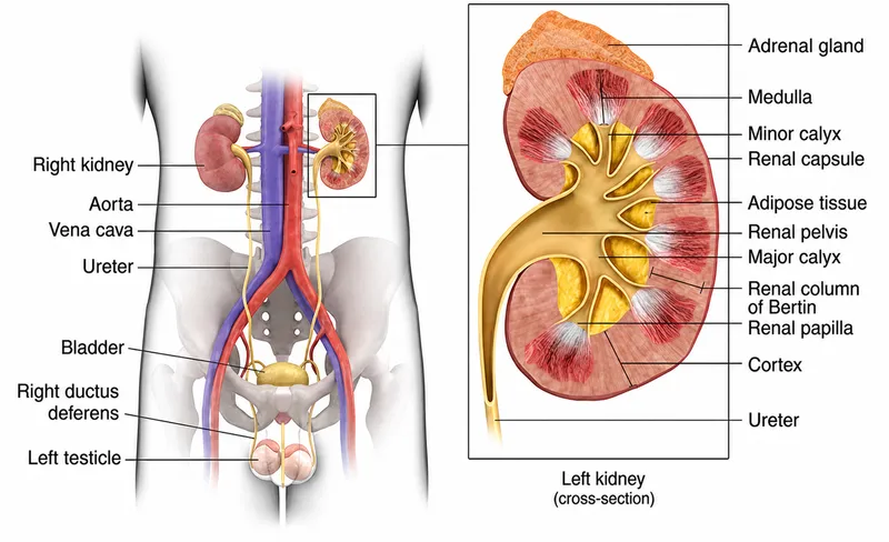 Kidney and Adrenal Gland Anatomy