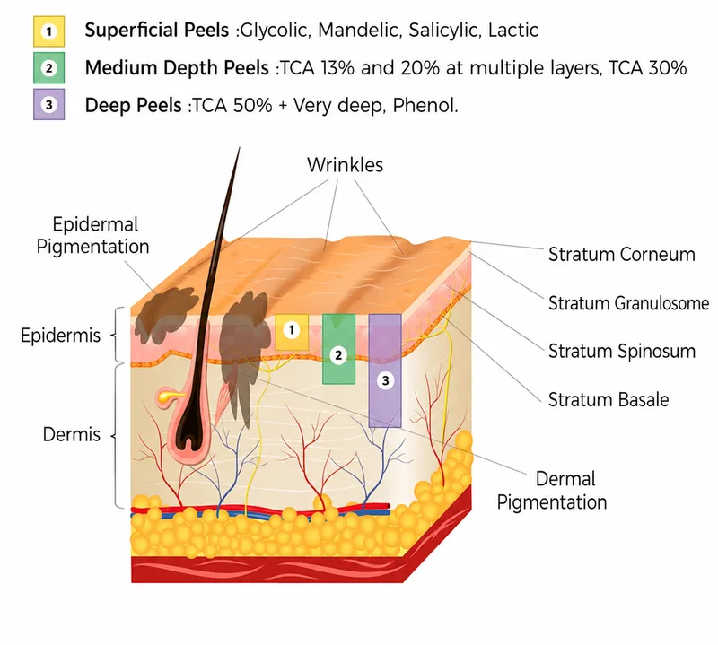 Chemical Peel Depths and Skin Layers