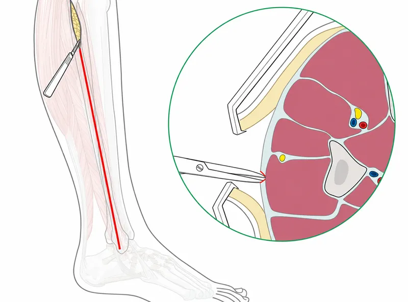 Leg Fasciotomy: Incision and Compartment Release