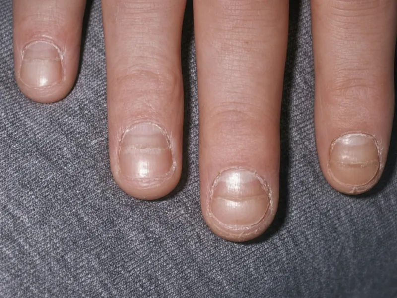 Beau's lines on fingernails